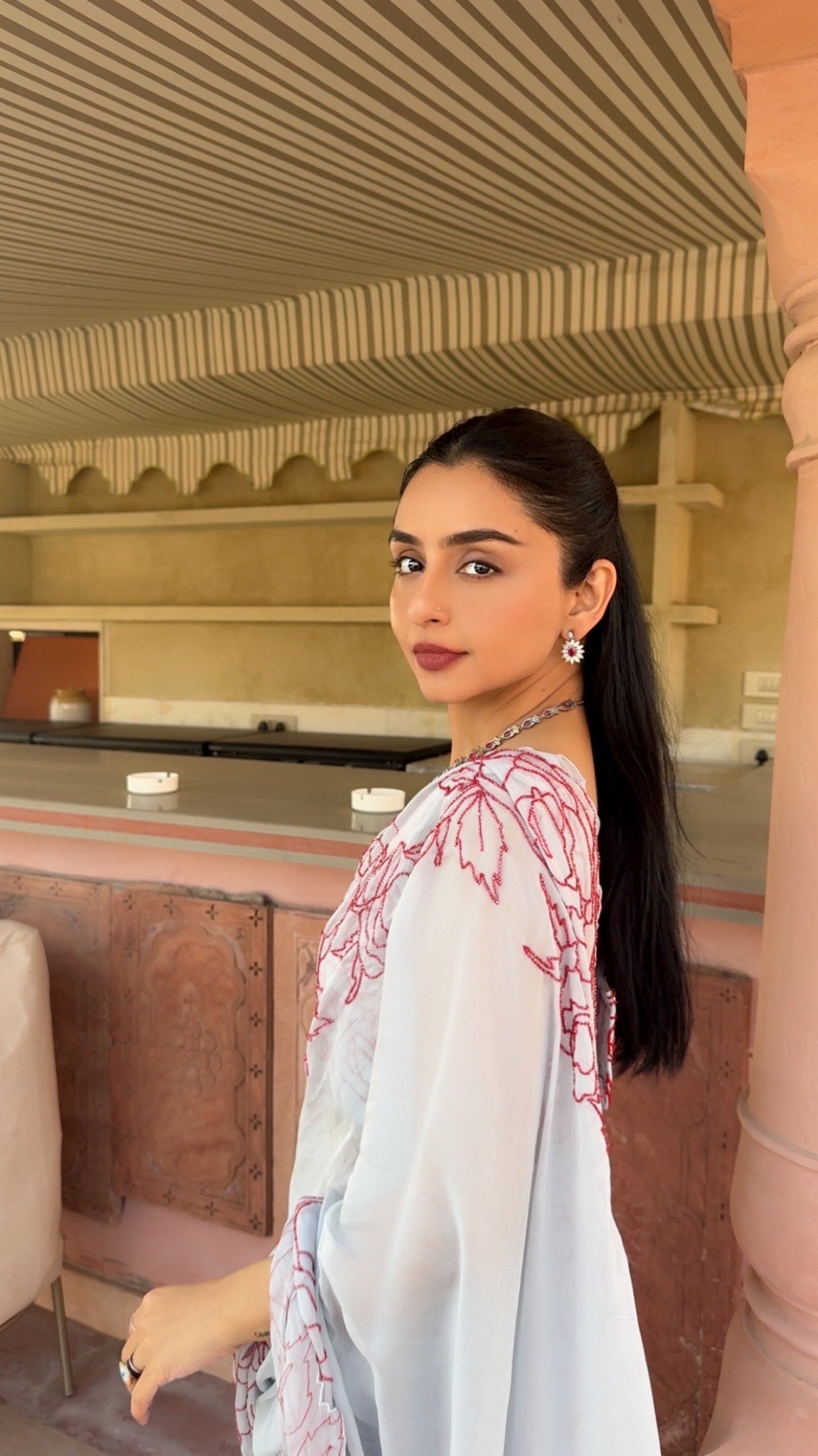 Rosie Saree with unstitched quilted blouse