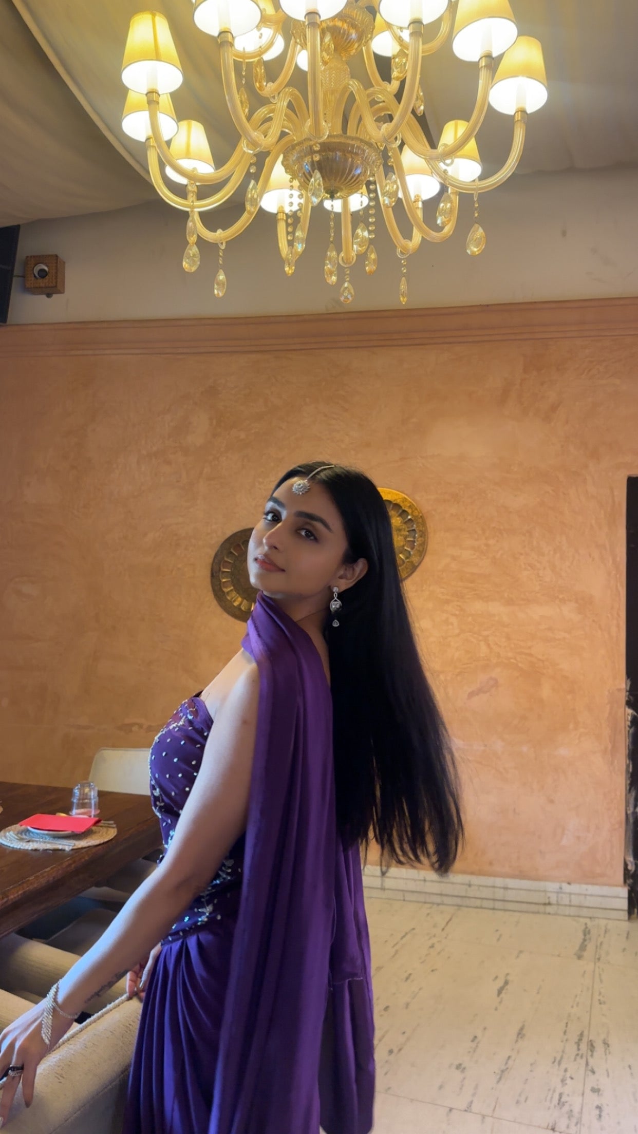 Chandani Corset Blouse And Saree Set Of 2