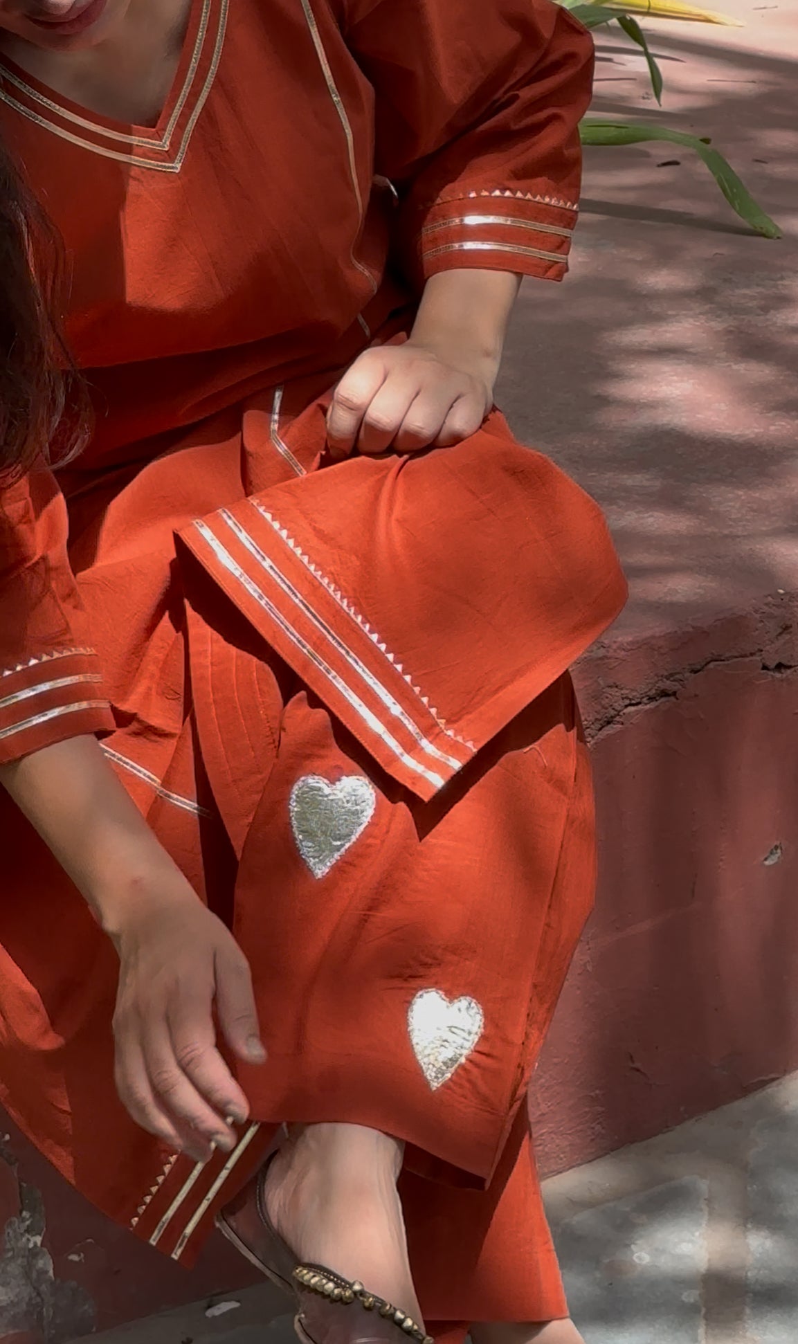 Gotta Heart Patchwork Kurta Set