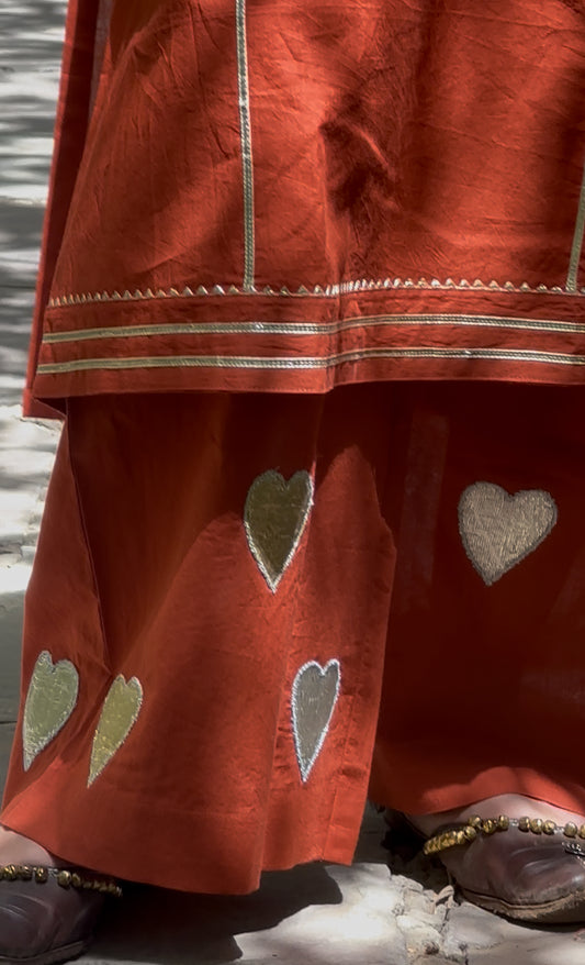 Gotta Heart Patchwork Kurta Set