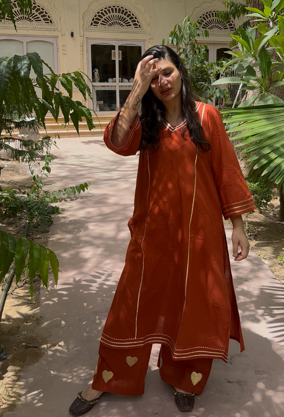 Gotta Heart Patchwork Kurta Set