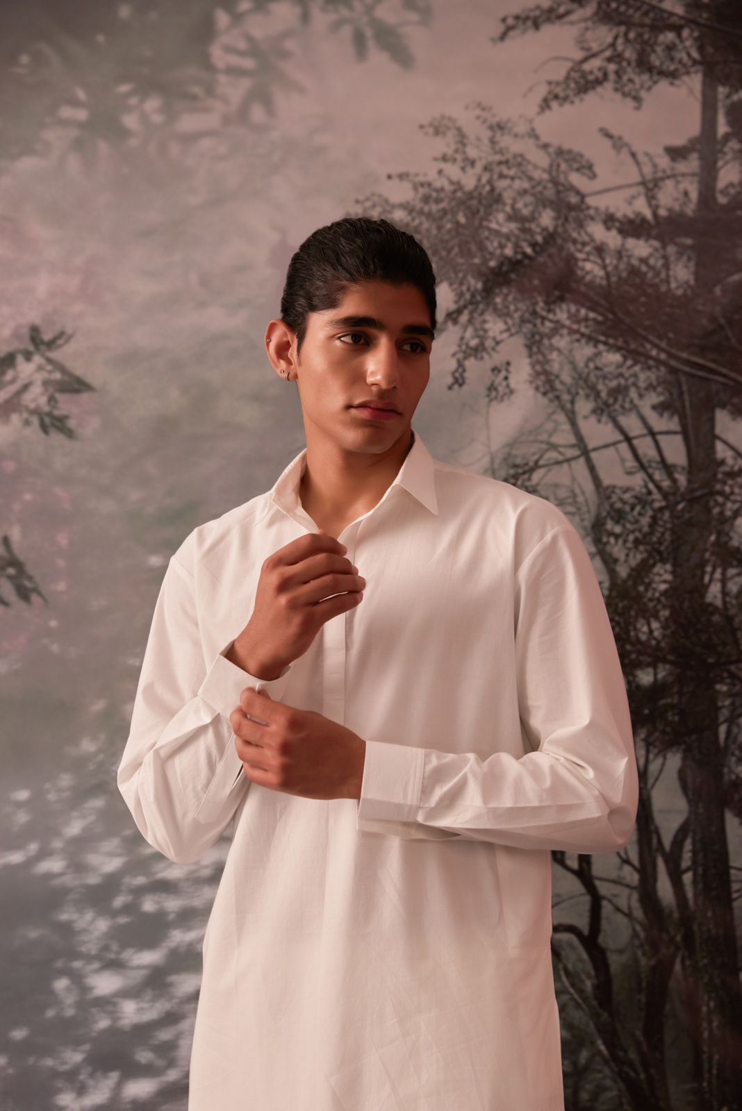 White Pakistani Kurta Payjama