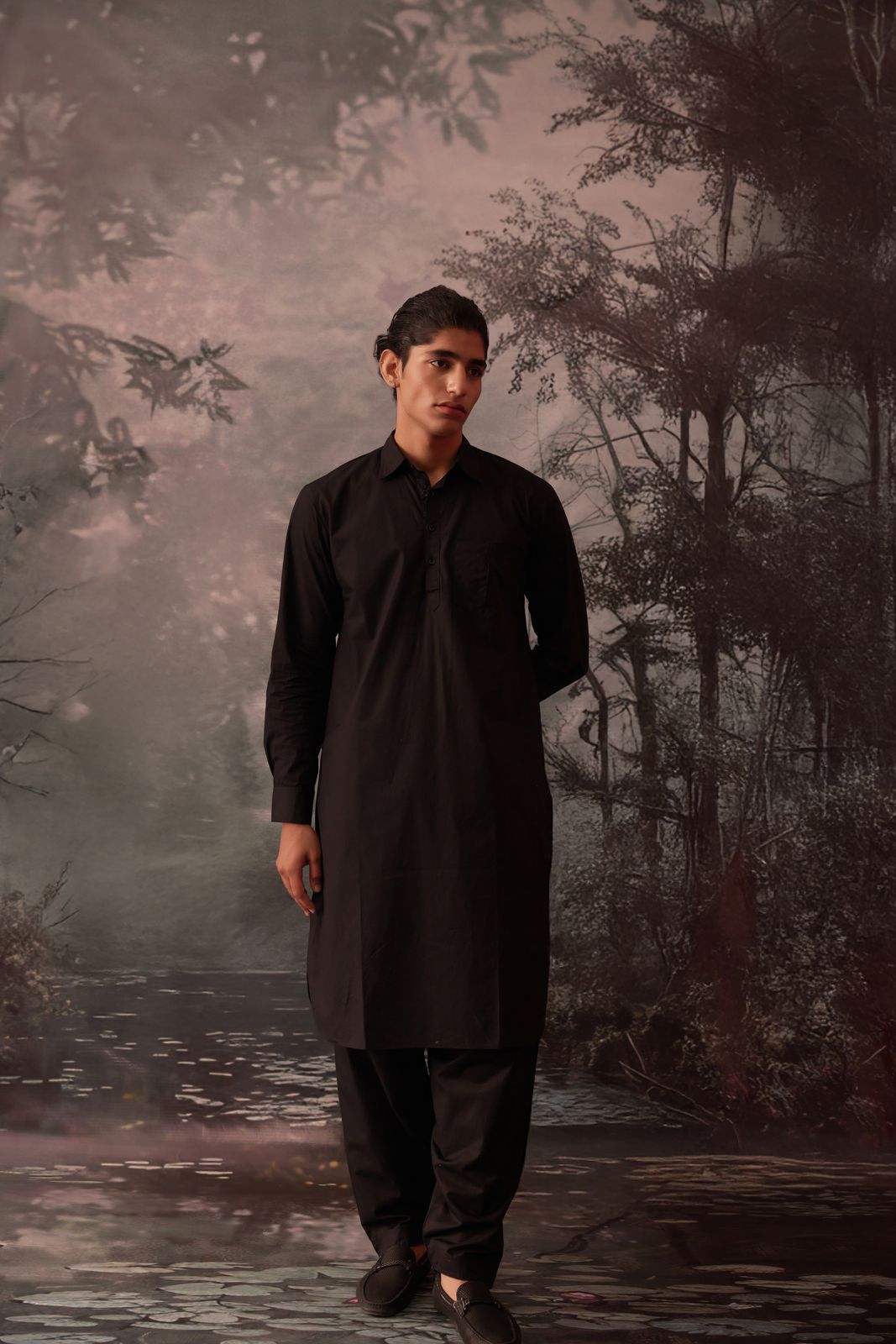 Black Pathani Suit