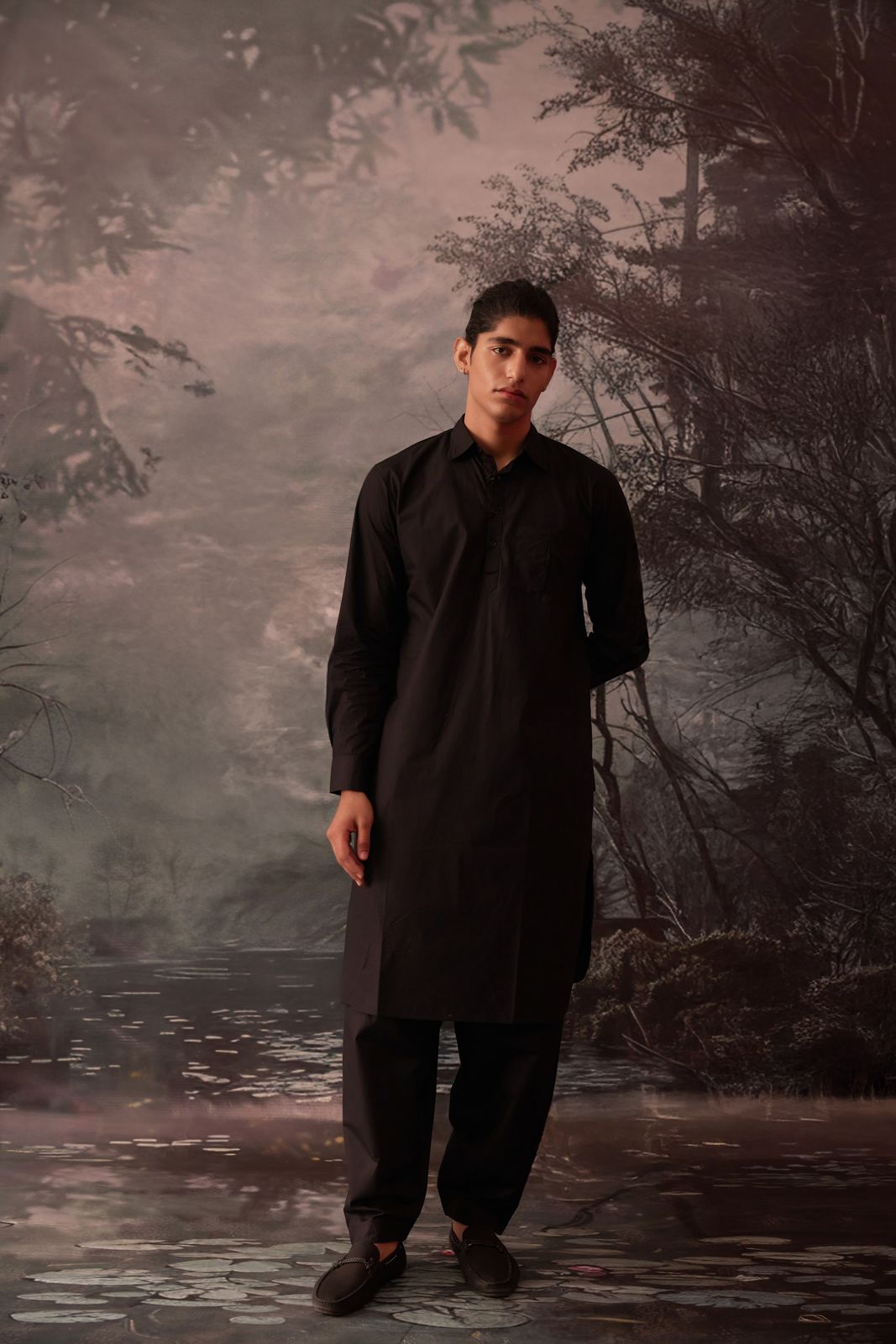 Black Pathani Suit