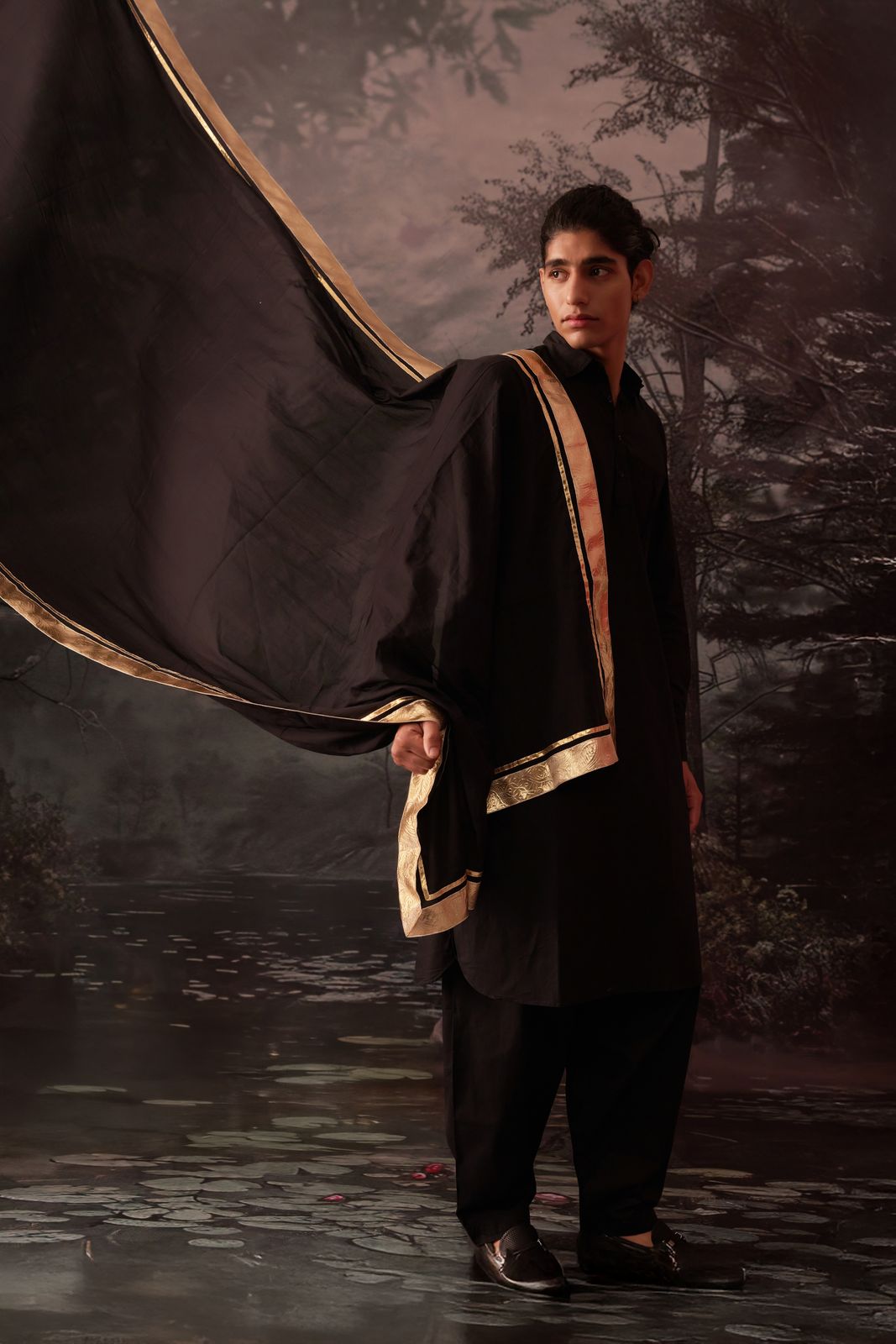 Black Pathani Suit