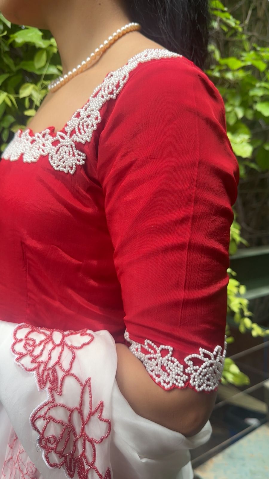 kanupriya Handwork crepe anarkali set