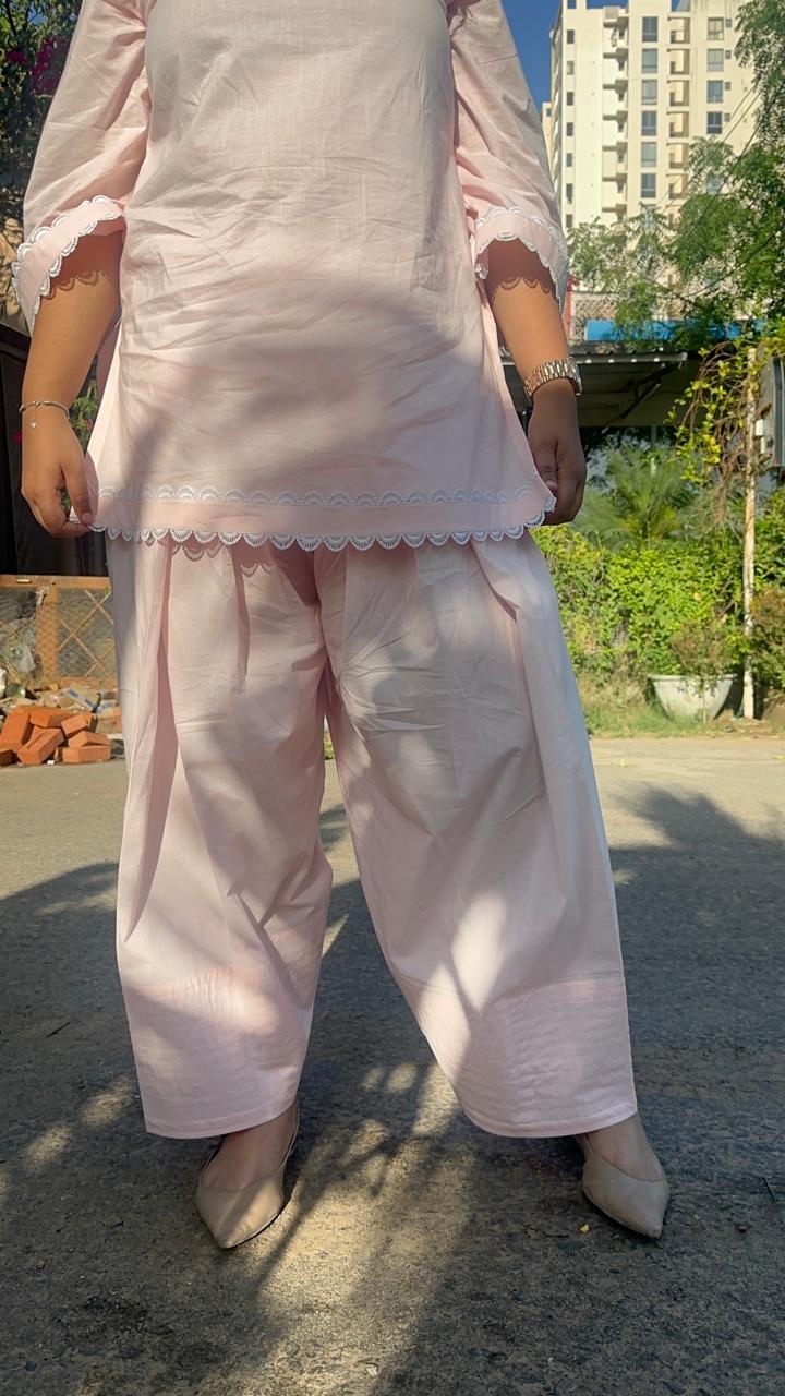 Pink Farsi Salwar Kurta set