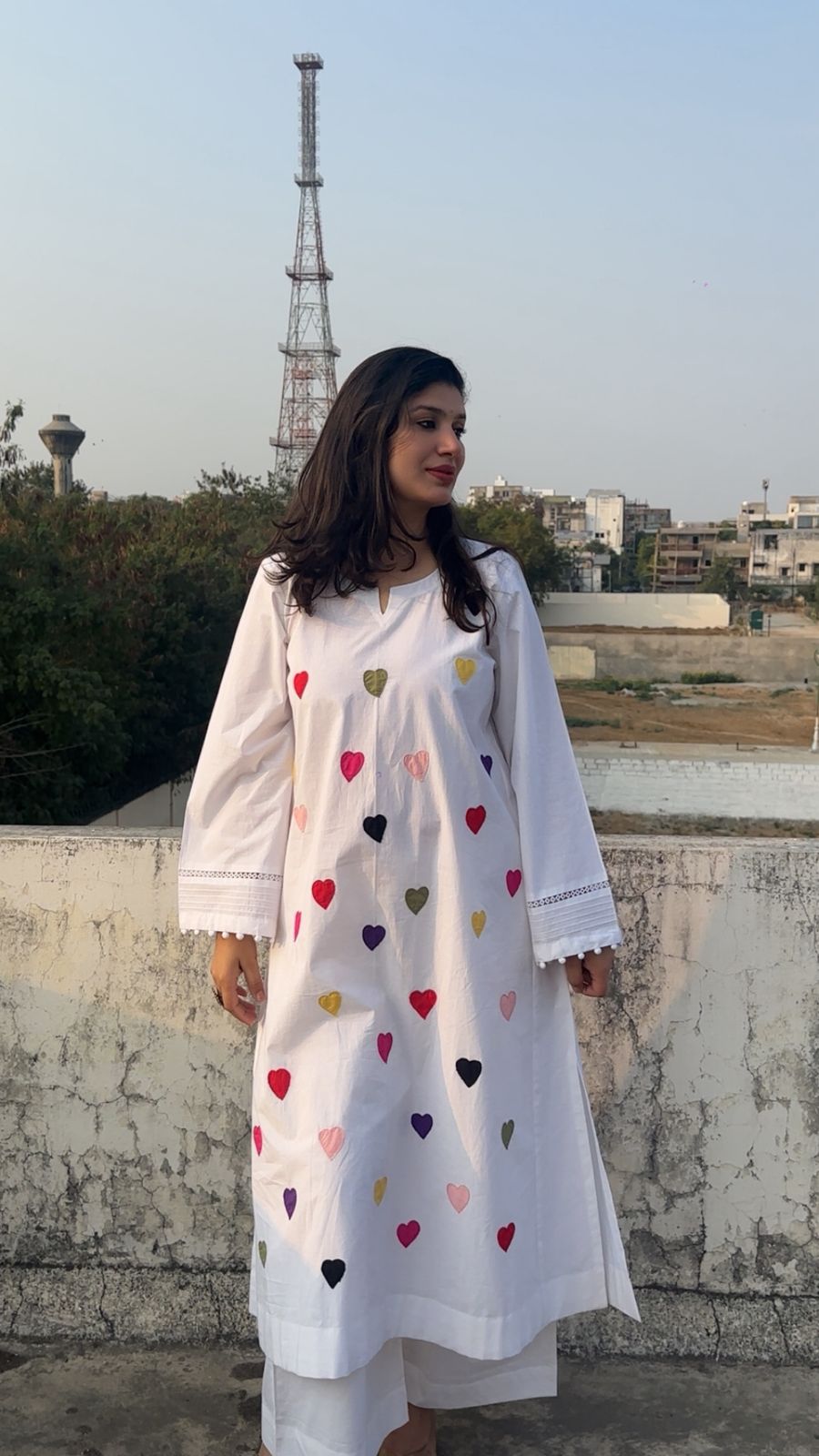 Dil Patchwork Kurta Set