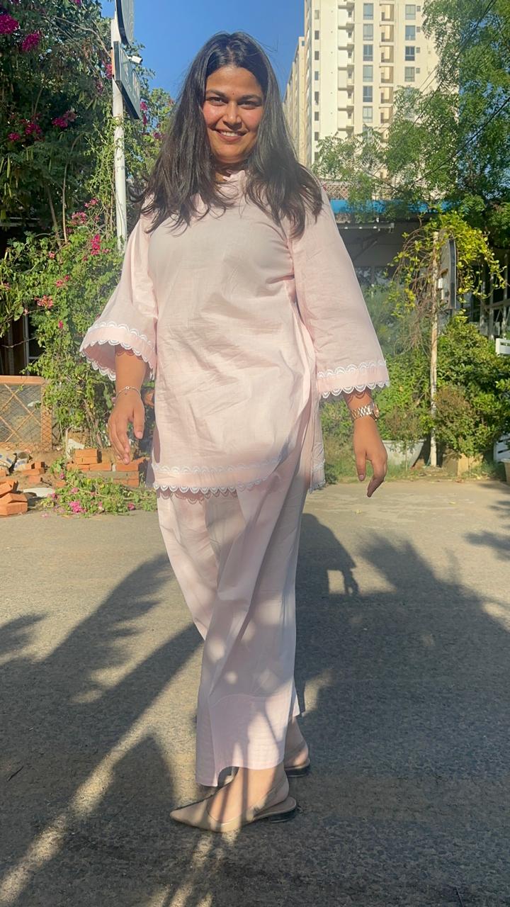 Pink Farsi Salwar Kurta set