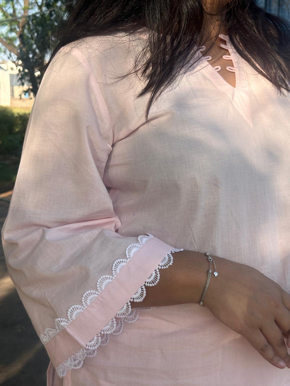 Pink Farsi Salwar Kurta set