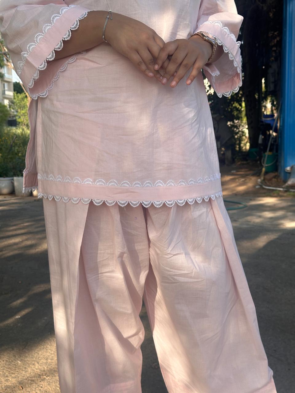 Pink Farsi Salwar Kurta set