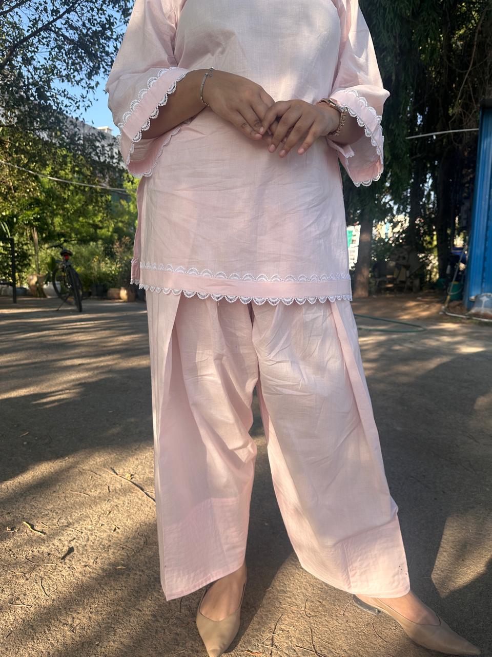 Pink Farsi Salwar Kurta set