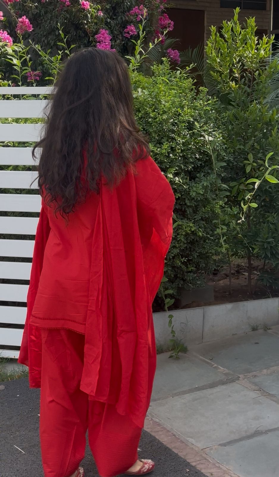 Red Farsi Salwar Kurta set