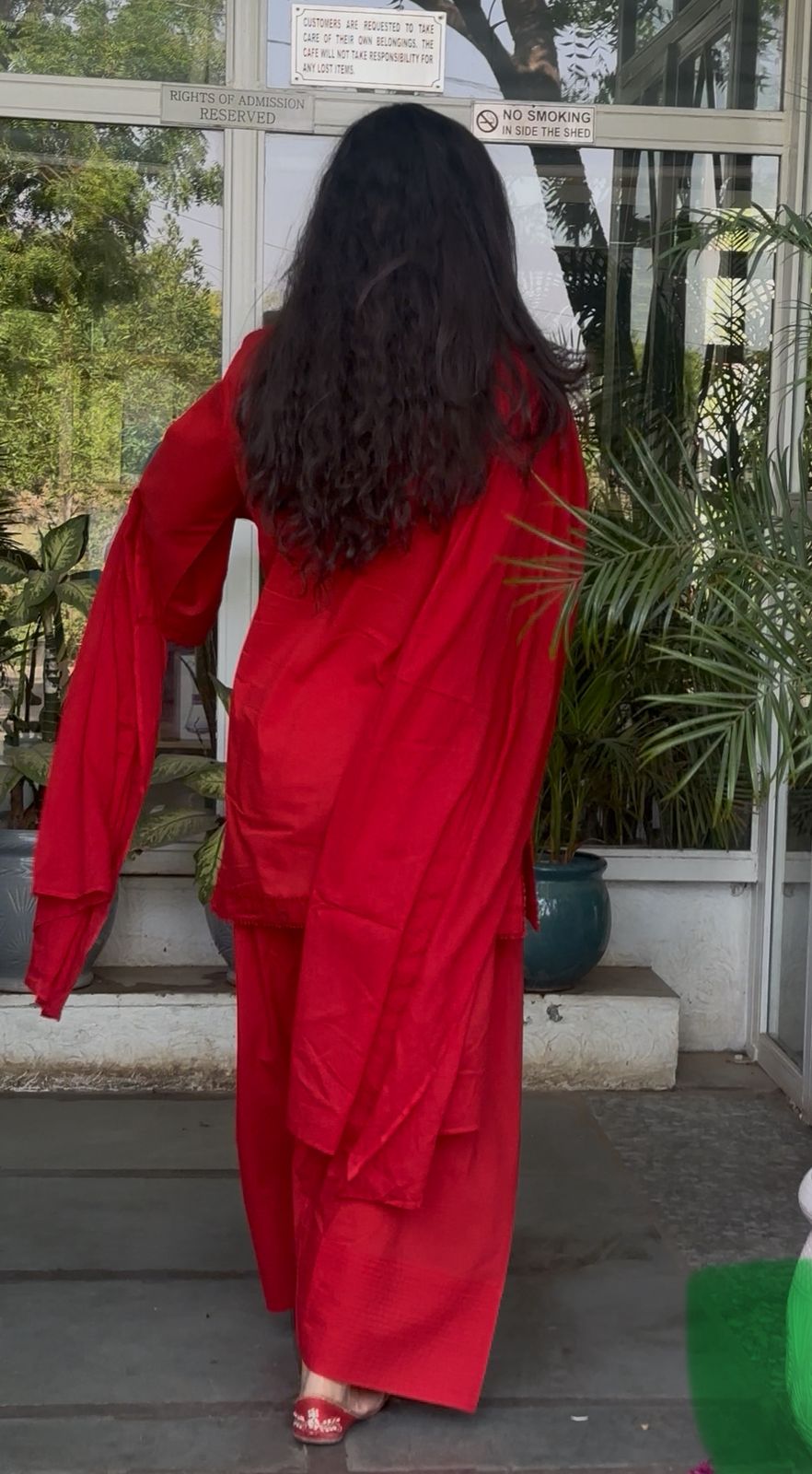 Red Farsi Salwar Kurta set